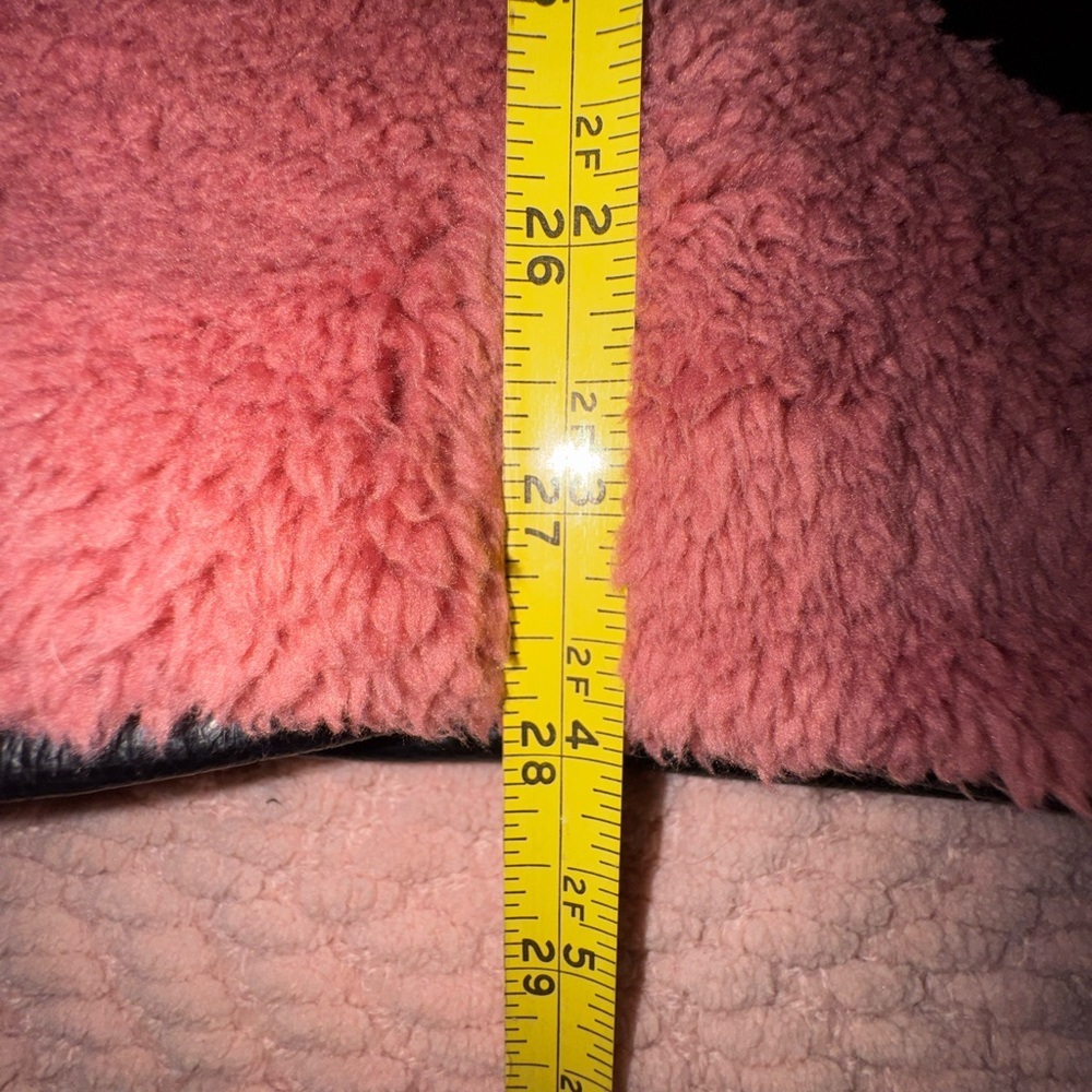 Free People Junie Oversized Faux Teddy Jacket Dusty Rose Pink SOLD OUT size XL - Picture 10 of 13